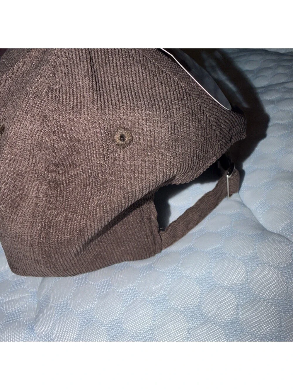 Juicy Couture Corduroy Baseball Hat NWT brown/pink Embroidered Logo Cap Y2K